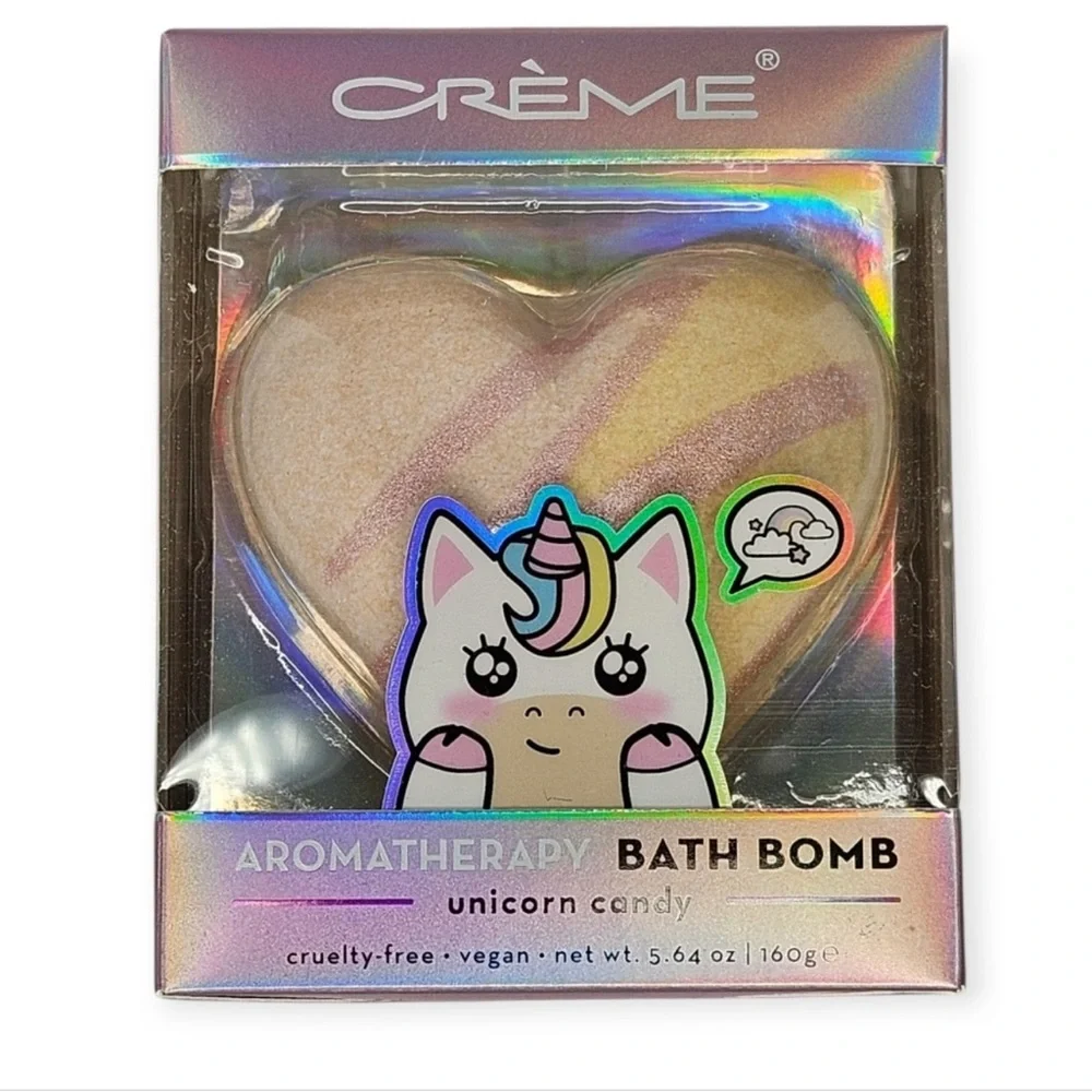Crème Aromatherapy Bath Bomb - Unicorn Candy, NEW IN BOX - Picture 2 of 3